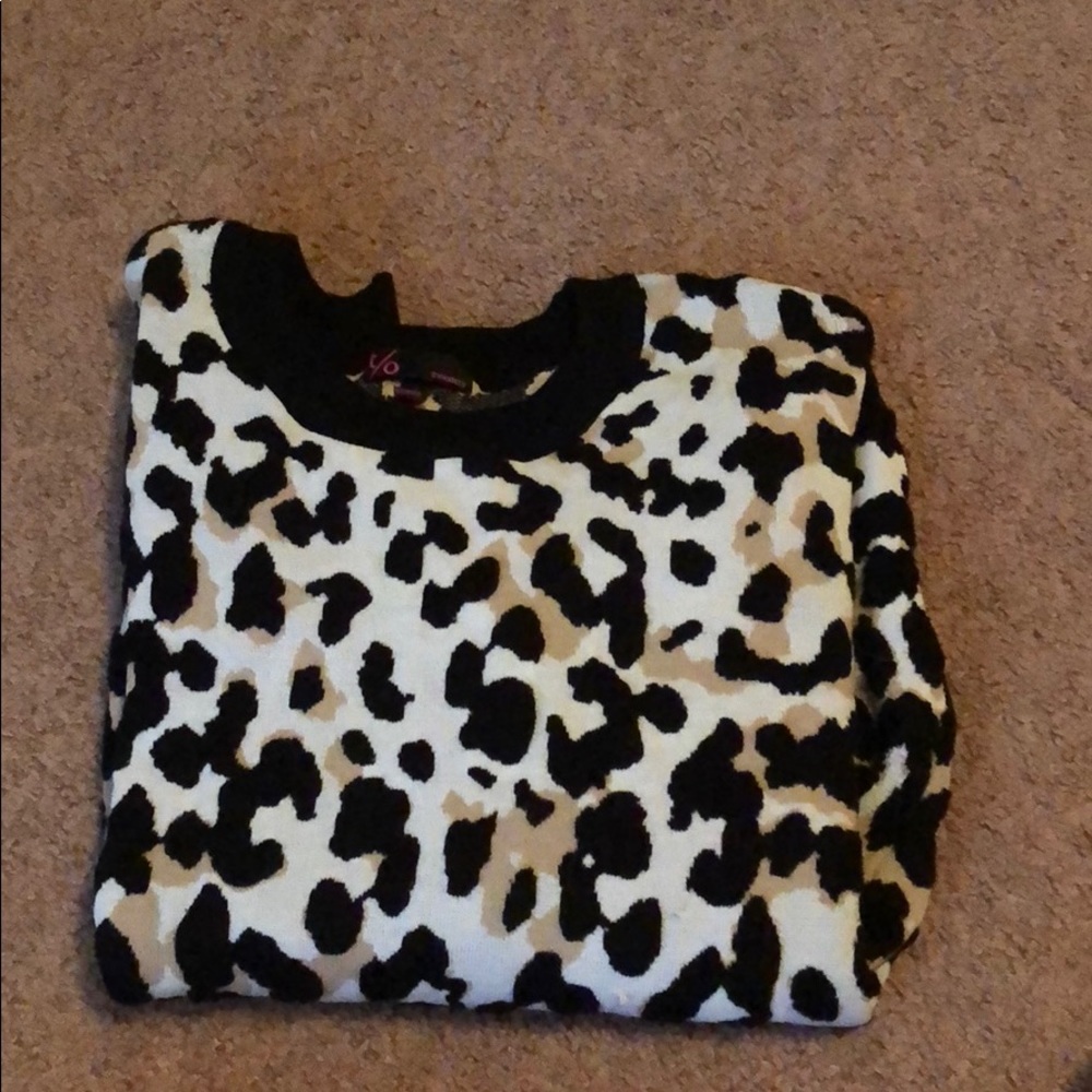 Cheetah print sweater